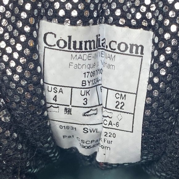 Columbia Youth size 4 Minx Shorty Omni heat waterproof-K snow boot in black/grey - Picture 15 of 15